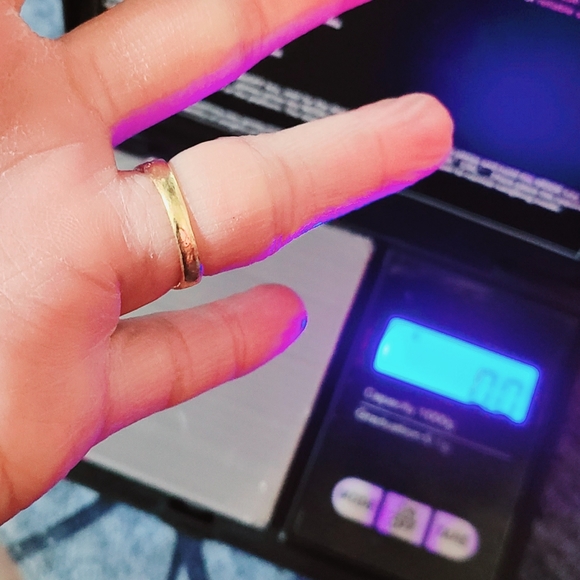 Stamp 18k Solid Gold Japan Ring 💍 Size 4.5 New - Picture 6 of 8